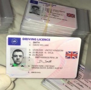 UK Fake Driving License